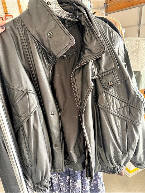 Wilson Other - Wilson Leather Experts Black Leather Bomber Jacket Size XL